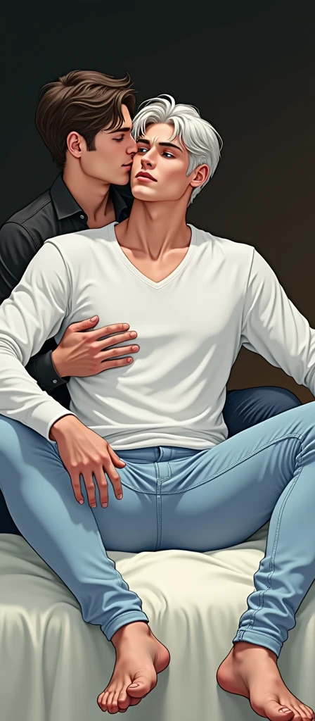 Change the image and have him sitting on another man&#39;s lap