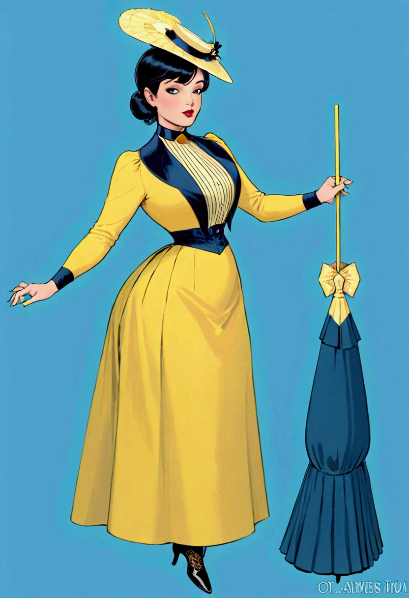 NSFW. Year 1899. Veronica Lodge as a gorgeous thicc brunette **** thot of the Gilded Age performing fellatio on an old man. 1890_dr3ss. Sexually insatiable nympho. Lifting her skirt, showing some leg. Holding a parasol. Yellow high-collar long sleeve dress. Yellow wide-brimmed hat. Long skirt. Petticoats. Silk stockings. Boots. Large bosom, 9-inch wasp waist, big booty, shapely legs. Full body