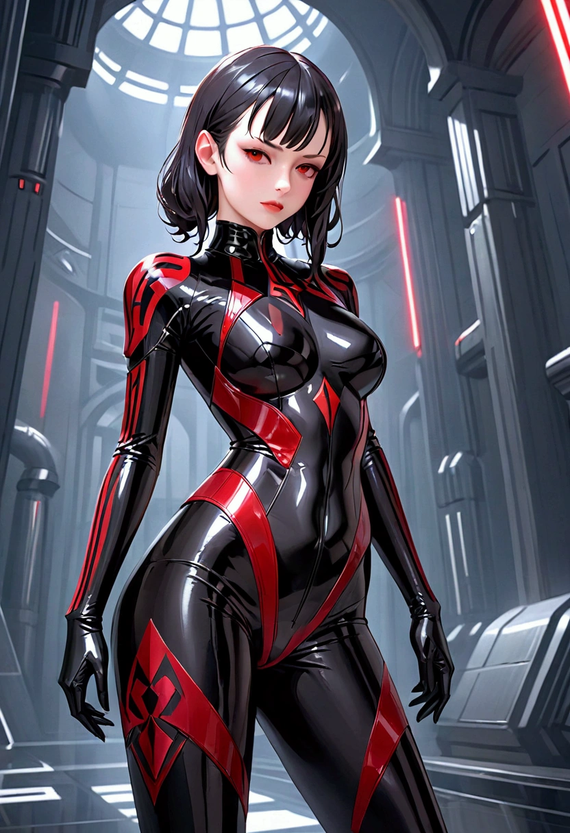 Sith Girl in latex suit