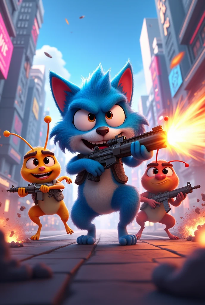 Oggy and the cockroaches playing freefiremax