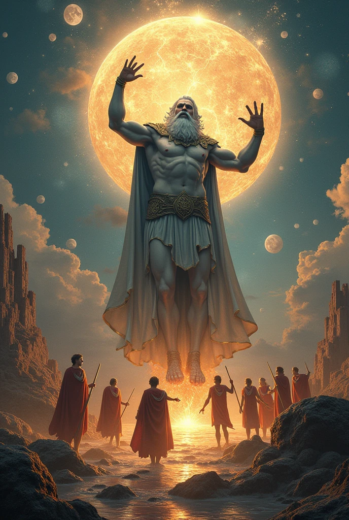 Images of Cronos and the Titanomachy
