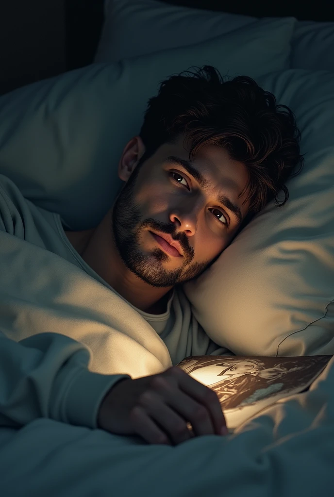 Now he need to wake up and he need to watch the photo that has beside him..
No not this one created last image only comfort that