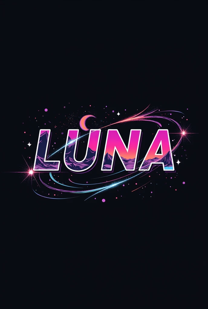 High resolution, Logo for Jdm cars, logo spelling swiftly “Luna” cool, Jdm theme, anime theme, Cyberpunk vibe name spelling, brand logo, logo for tshirt, brand logo “LUNA”, neon vibes, acid trip vibes, acid trip, shooting stars, acid trip inside “LUNA”, acid trip, hallucinations inside “LUNA”, Waves of hallucinations, splash, stars, space hallucinations, red space, space of the future, futuristic vibes hallucinations, purple in the night, purple stardust, 