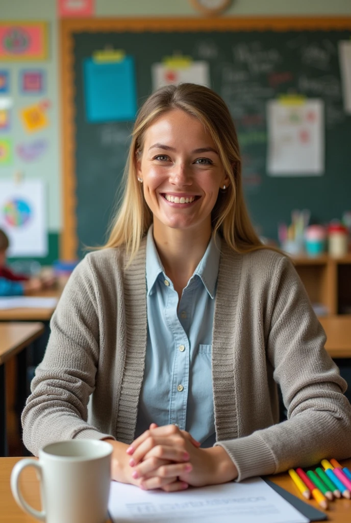 Create collage of elementary school teacher