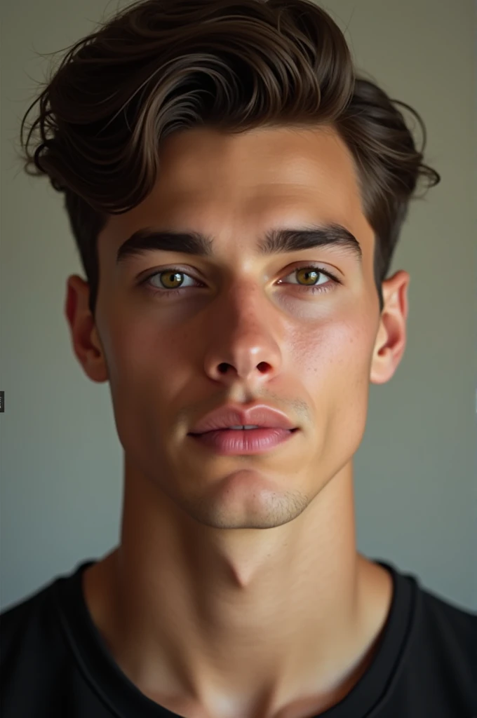 A portrait of a handsome young man.
