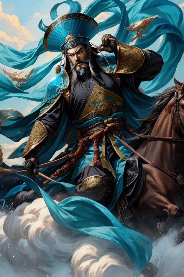 Thick coating style、Zhuge Kongming、Handsome beard