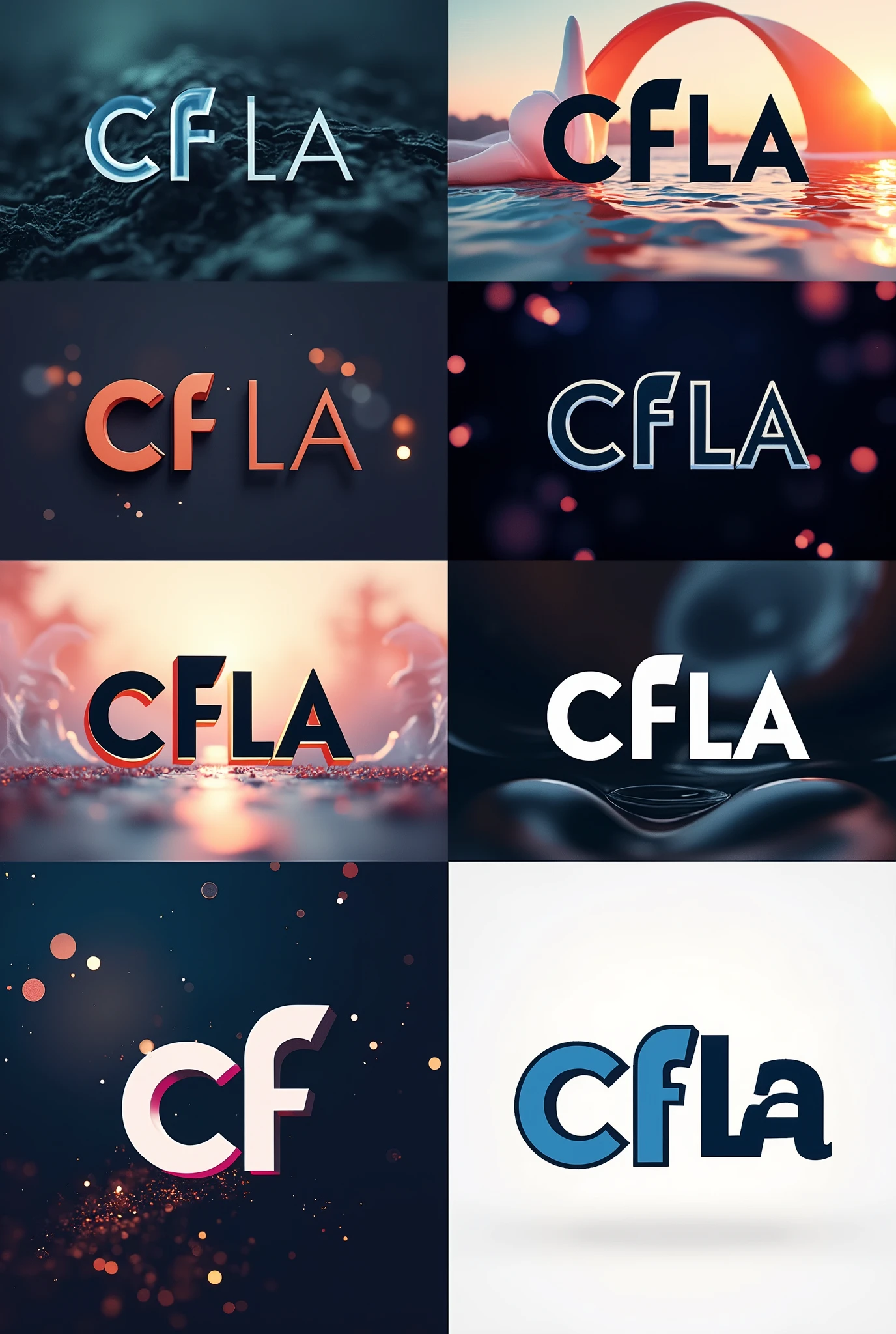 25 logos with the letters CFLA