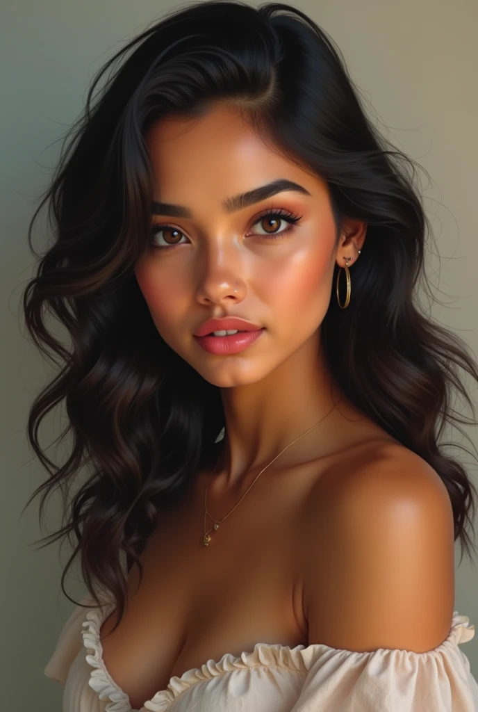 Visage fille latina