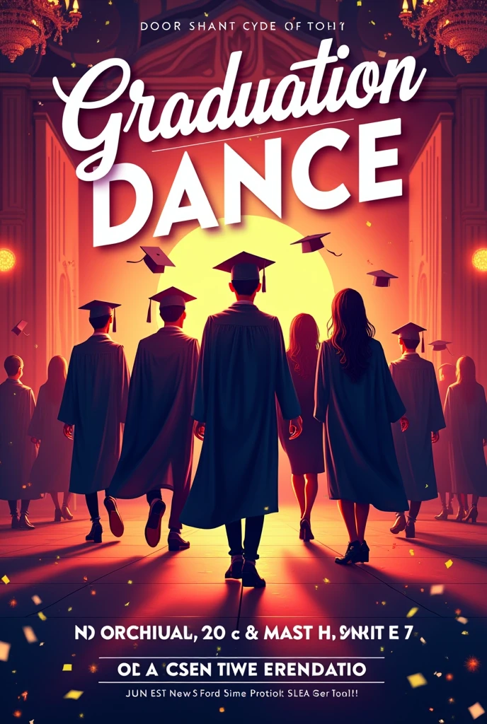 graduation dance flyer