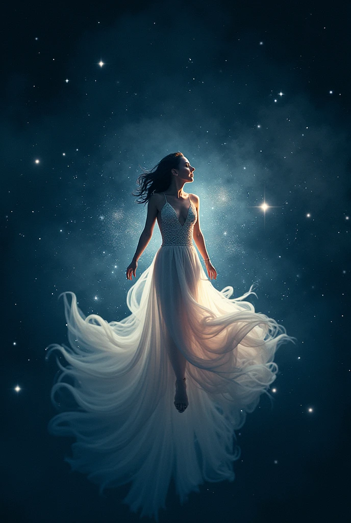 katy perry beautiful starry floating in sky
