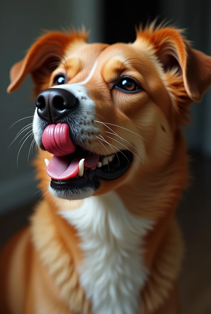 Dog with swollen and wormy penis 


