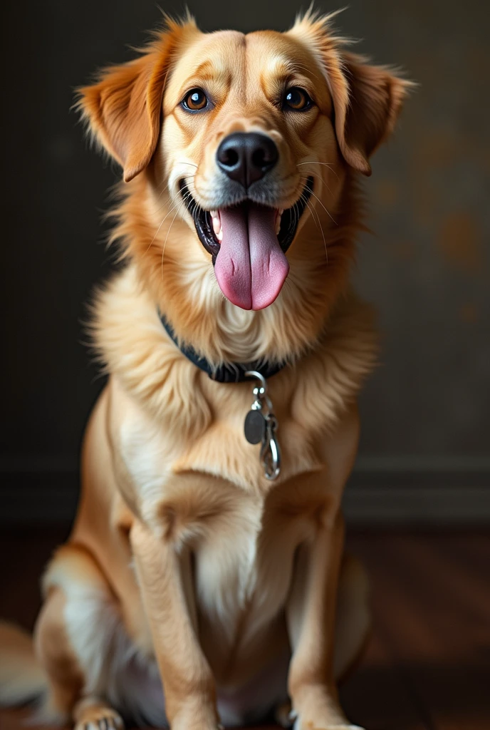 Dog with human penis