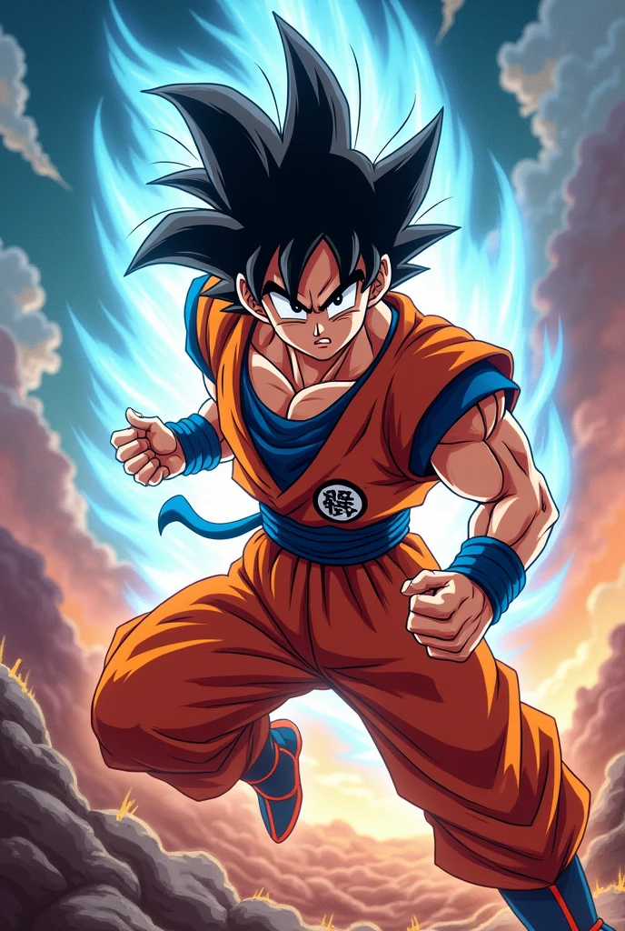 thumbnail for YouTube with goku character 

