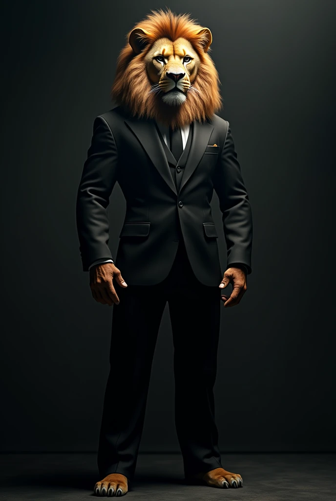 Lion black suit