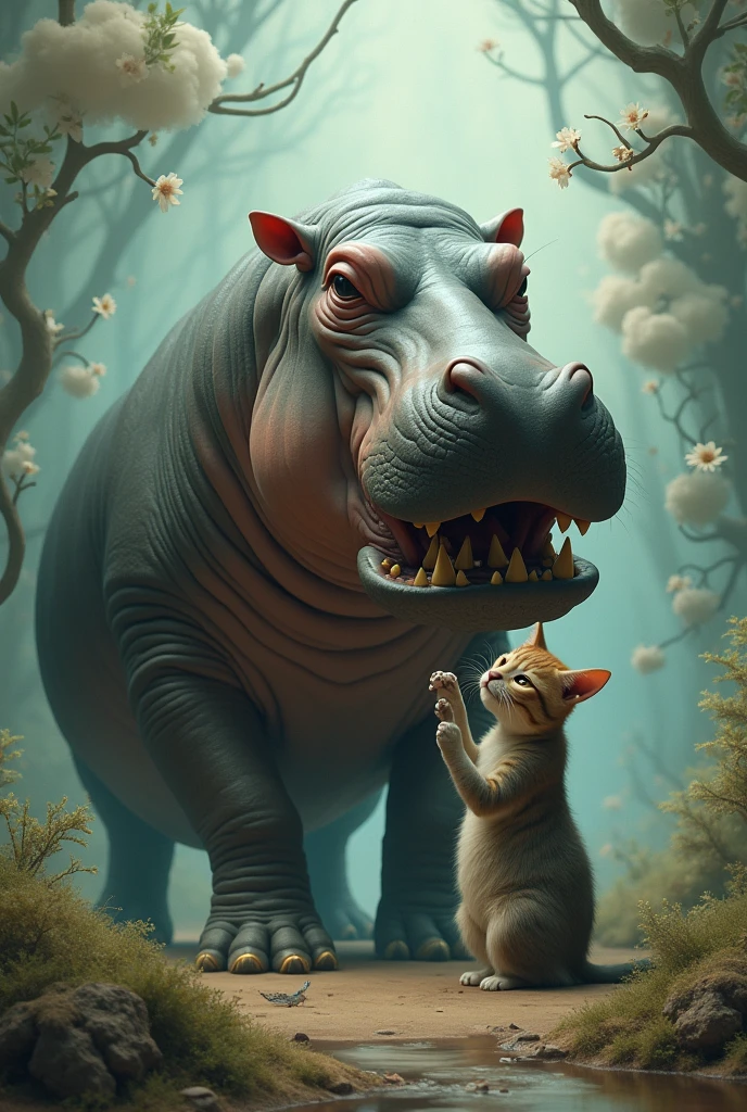 Sex between hippopotamus and cat