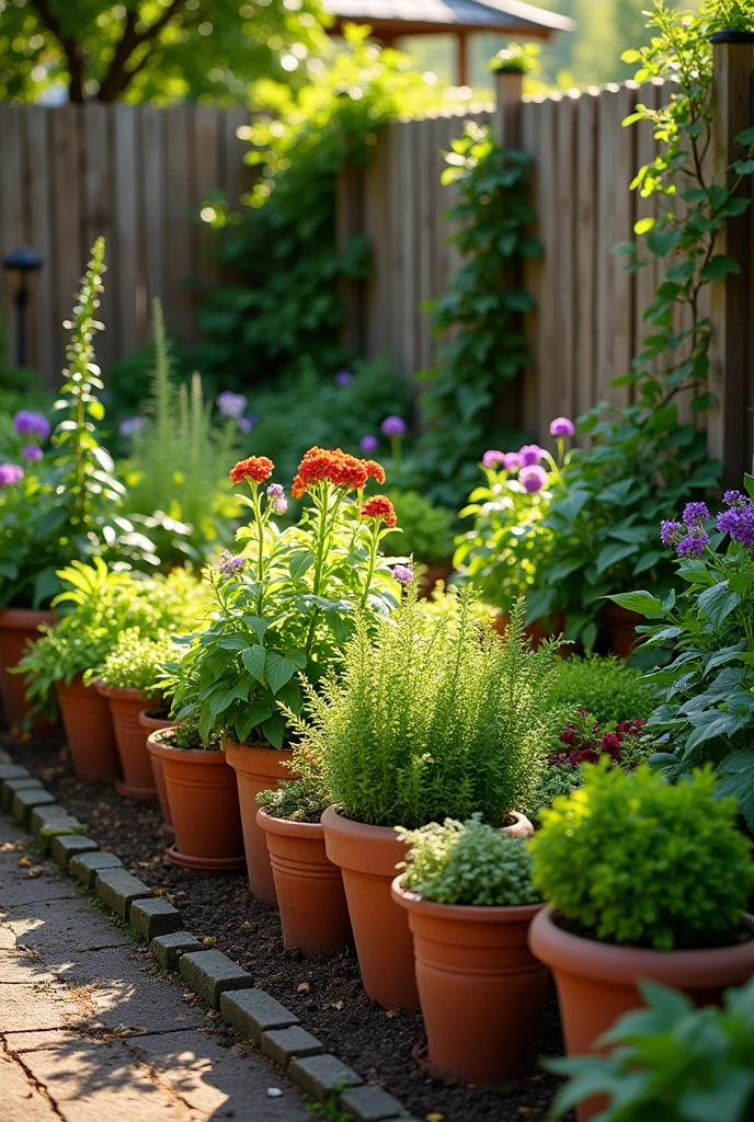 gardeing pots,soil,fenece & garding lighting