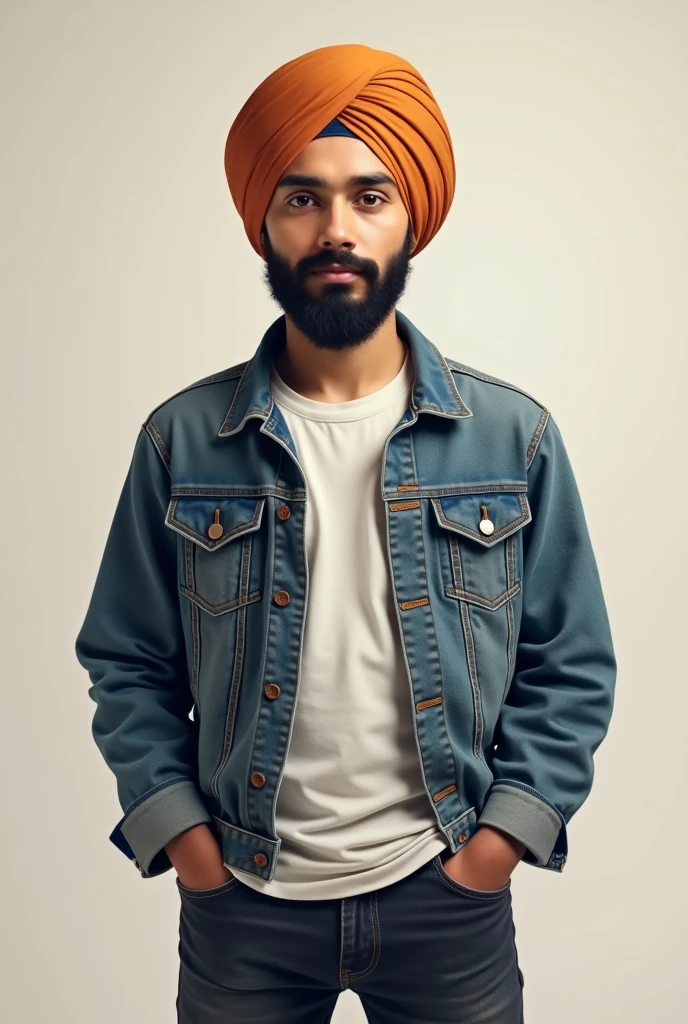 Sardar boy with jeans and jacket