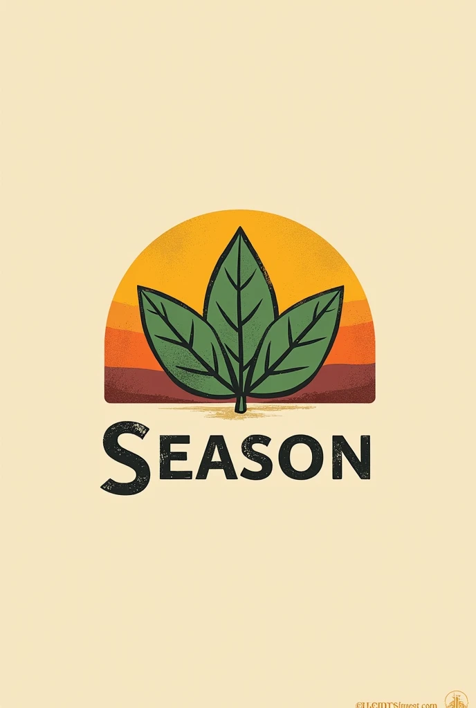 create a logo for an organic and local restaurant named "Season", imagine a scene that evokes both nature, la fraîcheur et la convivialité