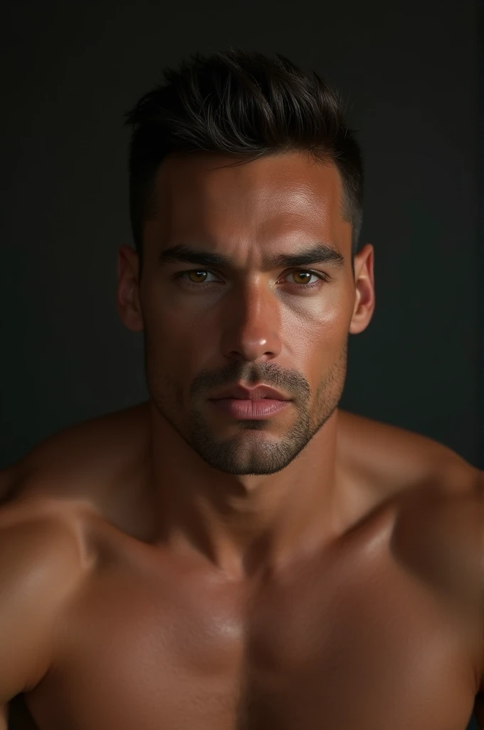 (Best Quality,4k,8k,High resolution,masterpiece:1.2),ultra detailed,sharp focus,(realist,photorealist,fotorrealista:1.37),Fotorrealist, alone, Erotic man, 30 years, Tan Skin, sexy, very detailed face bdsm background,extremely detailed facial features,hyper realist skin texture,extremely fine details,intricate details, detailed eyes,detailed nose,detailed lips,Detailed facial expressions, detailed of full body features, muscular