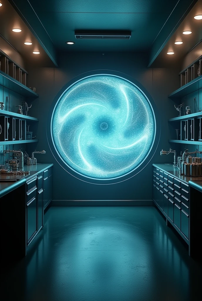 An experiment room in a laboratory. And in that room there is a portal to another world. Like the ones from stranger things