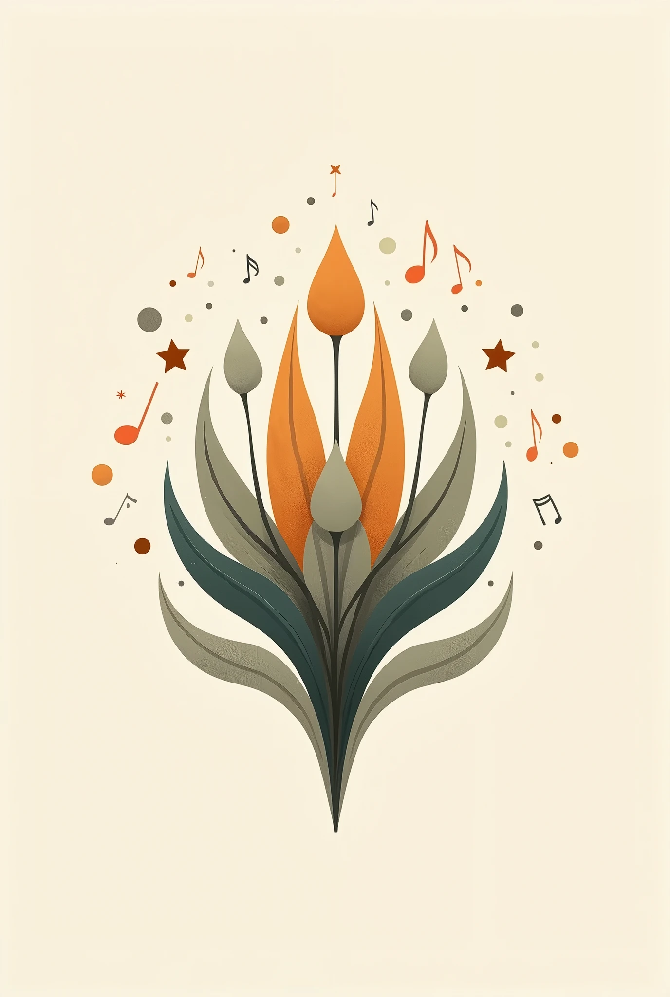 Create a logo image depicting “seeds of sound”