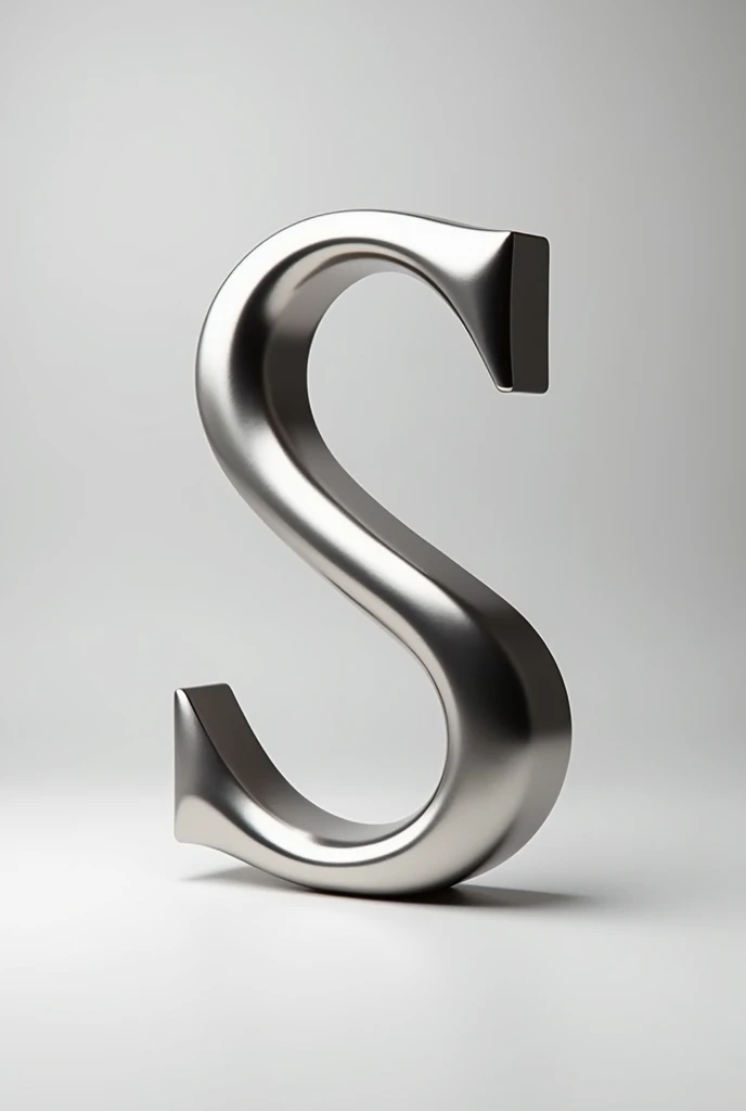 Letter s in platinum to cut out the background