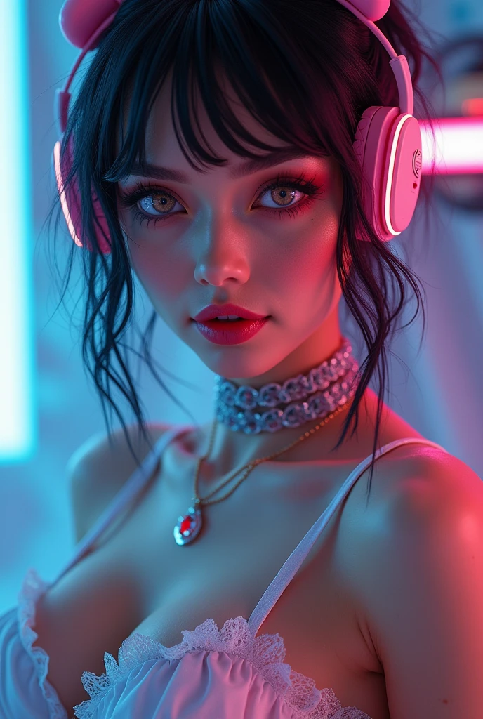Big boobs big breasts sexy voluptuous erected swxy breast a aesthetic gamer queen sexy aesthetic gamer gadgets jewelry face Sexy cyberpunk sexy anime ethereal close up sexy glowing eyes sexy makeup eyes sexy lips sexy nose sexy face ethereal face sexy Best hyperealism photorealistic 7k best Precisionism surrealism wallpaper