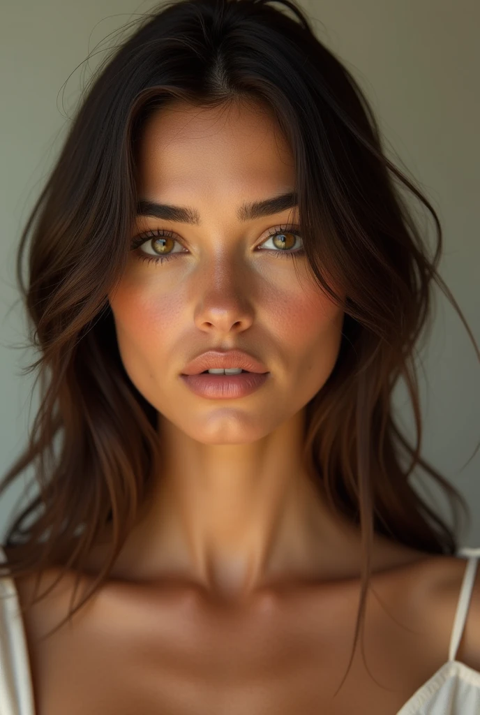 a young 1 Brazilian woman, sexy, realistic, with perfect facial features, and who is as beautiful as possible