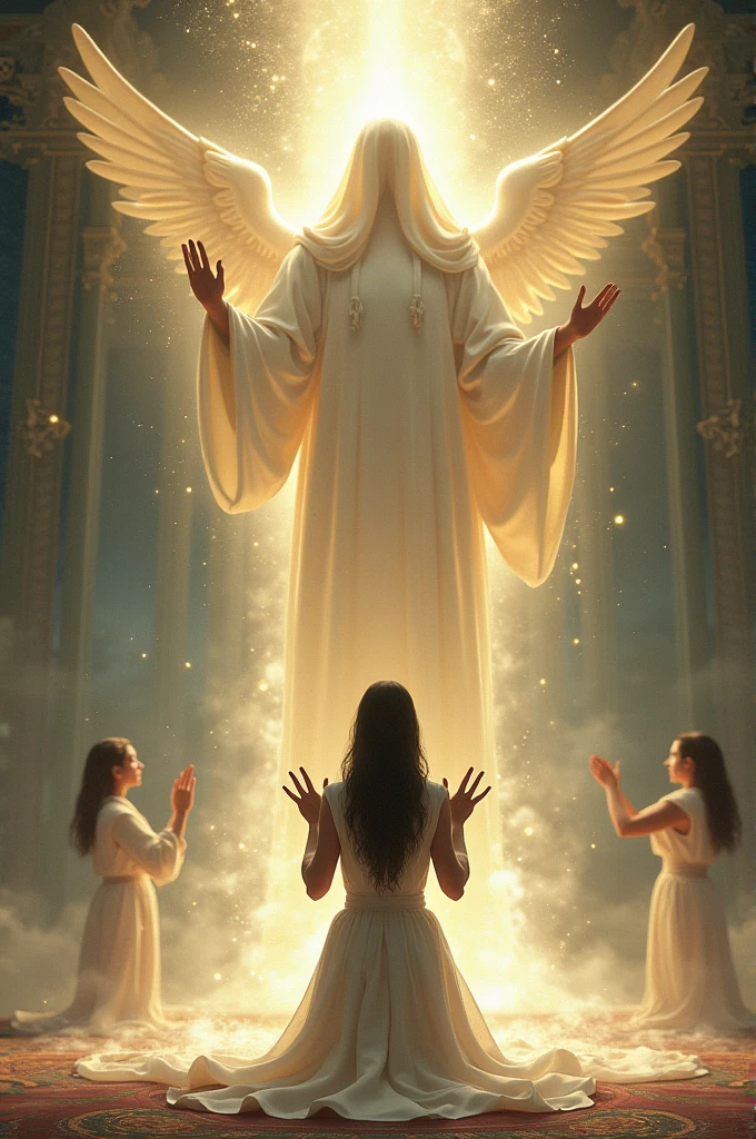 Woman surrendered at the feet of God