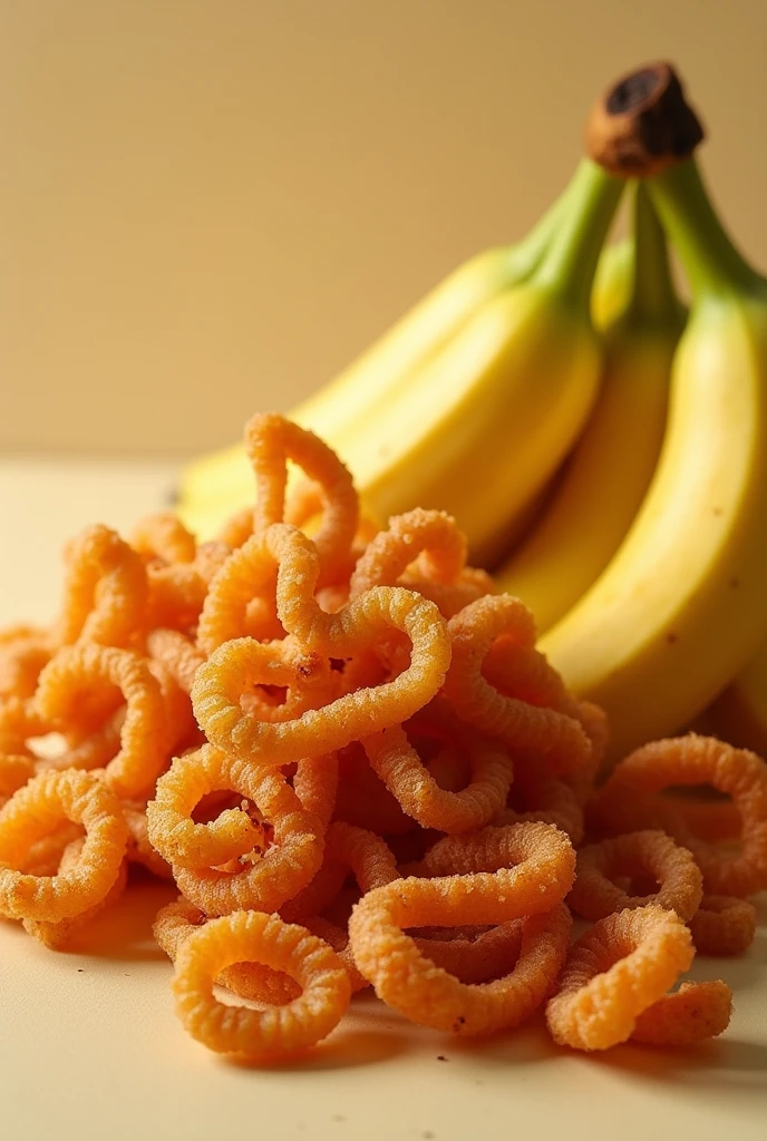 Image of crispy pork rinds with plantain