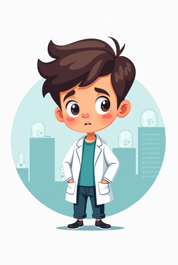 Medical laboratory boy logo