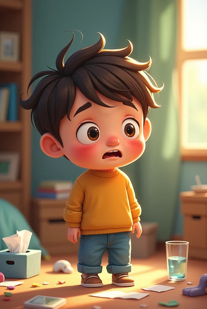  sick kid animated 