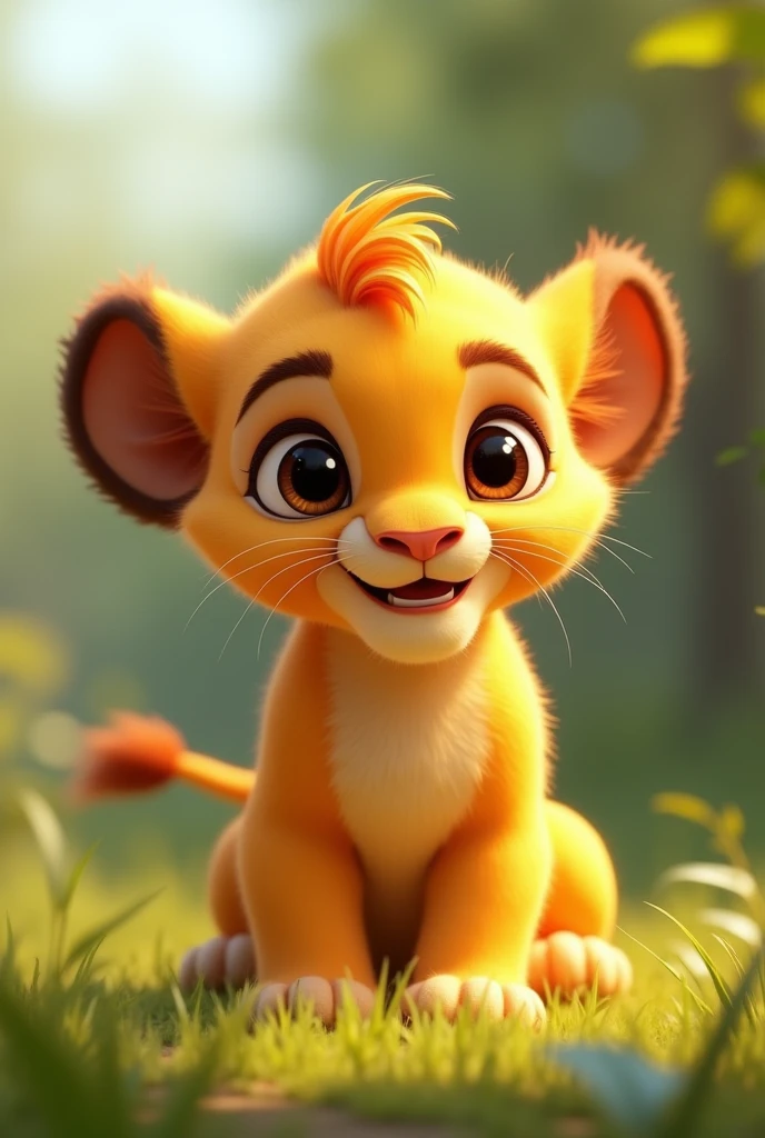 Leao  baby Pixar 3d