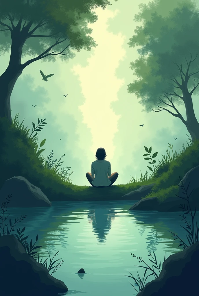 Background image for an interactive notebook about anxiety that takes both genders into account