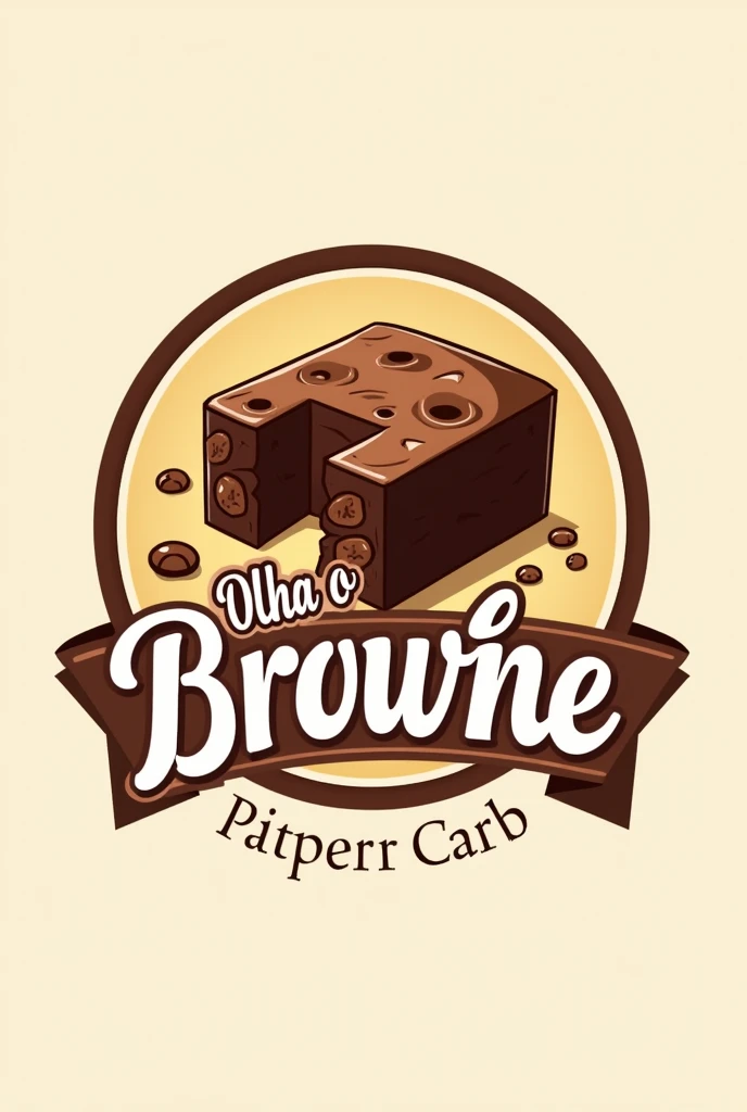 
**Brand Name:** "Olha o Brownie"

**Logo Description:**

1. **Main Element:**
   - A delicious and inviting brownie in the center. Can be styled to look appetizing, with a rich texture and visible nutty pieces. The brownie should be the main focus, perhaps with a bite to give the feeling that it is ready to be tasted.

2. **Typography:**
   - The name "Olha o Brownie" can be written in a fun and friendly font, which refers to indulgence and pleasure. Handwritten or rounded fonts work well to convey this feeling.. Consider using a color that contrasts with the brownie., like a cream or pink shade.

3. **colors:**
   - colors quentes e apetitosas como marrom chocolate, cream and a touch of caramel. These colors evoke the flavor of the brownie and attract the eye..

4. **Additional Detail:**
   - Add some decorative elements, like little crumbs around the brownie or a vintage-style ribbon that contains the brand name. A small illustration of a smiley or happy face on the brownie can add a playful and welcoming touch..

5. **Shape and Structure:**
   - The logo can be circular or shaped like a brownie. (square or rectangular). The shape can help make the product stand out and make the logo more memorable..

I hope these ideas help you create a delightful and attractive logo for "Olha o Brownie"! If you need more details or adjustments, just tell me.
