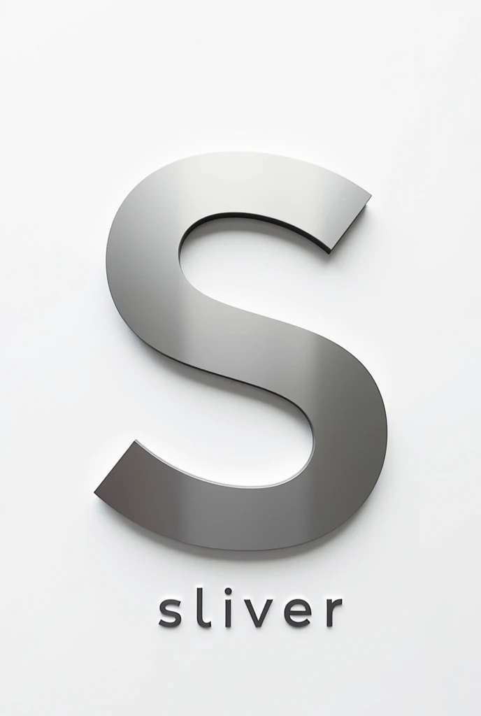 Letter S in platinum to cut out the background and underneath it to say Silver