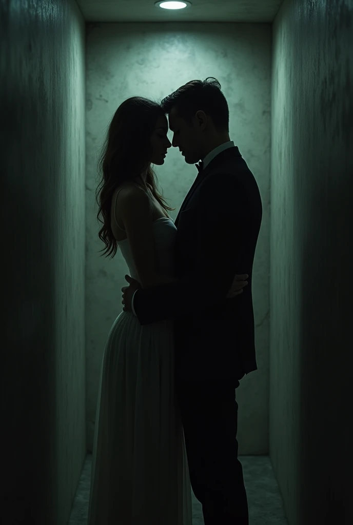 In a narrow, secluded space where they covertly gathered, a man and a woman committed an illicit act. Their calmness was due to the assurance of forgiveness they had secured