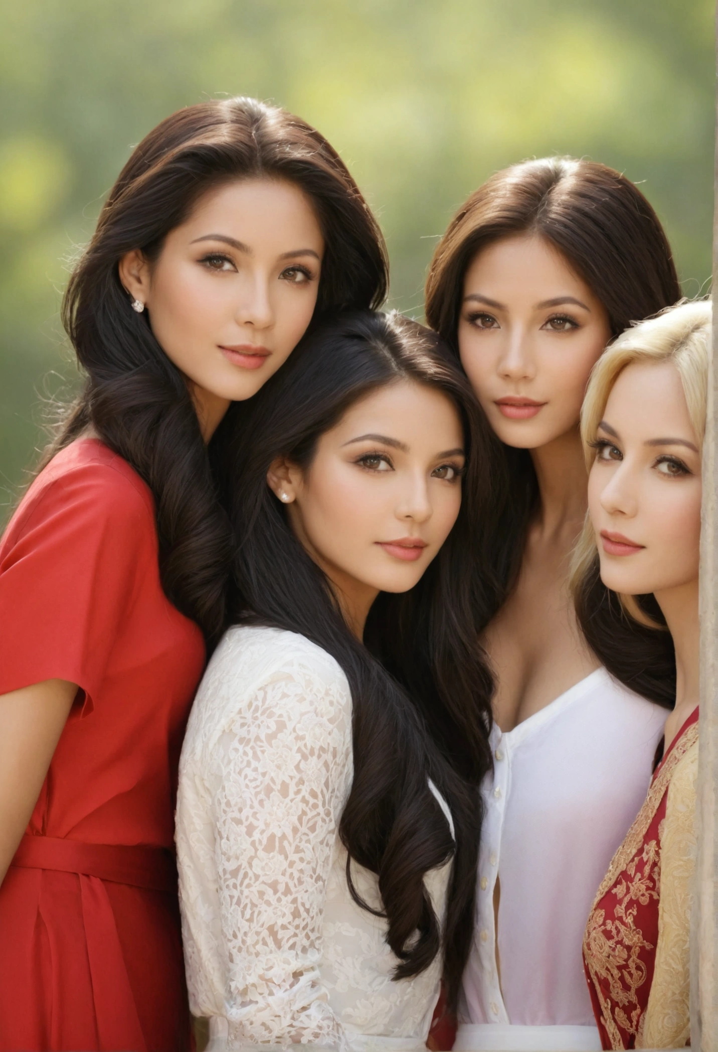 4 very beautiful women
