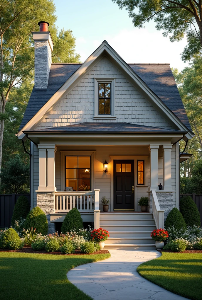 Home with a bold writing at home
