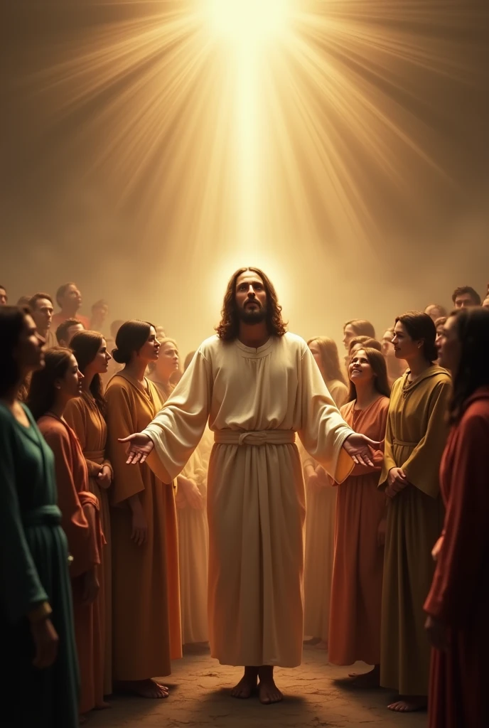 Create a descriptive image for “Jesus changes lives”