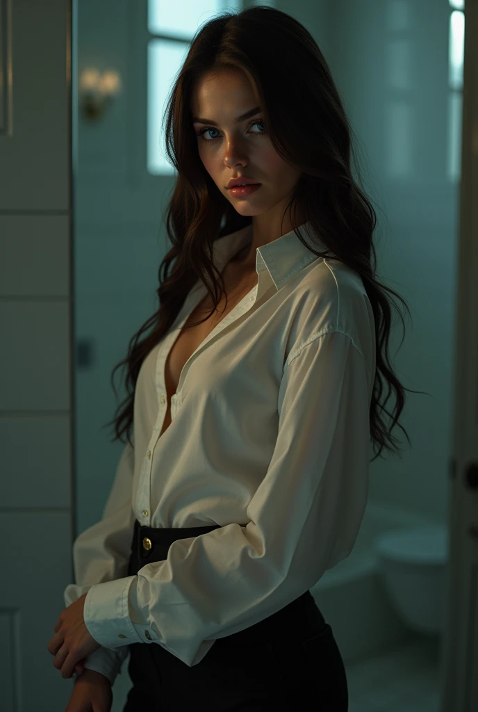 a beautiful russian ager 1 fine tune, big-ass, false inclination, Ukrainian wet nude body with realistic blue eyes, realistic face focused, taking a selfie with the face of a young woman with a perfect body and big eyes , wide and full lips, fine tune, steep nose, Take her clothes off, a young latin, long dark straight hair, lightbrown eyes, smiling posing from behind wearing leggings and sports bra. a beautiful Russian Ukrainian teen with blue eyes , taking a selfie with the face of a young woman with a perfect body and big eyes , wide and full lips, thin, upturned nose, with a pretty face like a barbie , normal breasts that are somewhat large and voluminous ,very long and very straight black hair, wearing dark wide-legged pants and a large button-down shirt , , very tender face , blue eyed teenagering very sexy at night in bathroom wearing wide cloth pants ,slickedback hair. a very sexually attractive teenage girlsing ukraine beautiful girl cute girl masterpiece beautiful