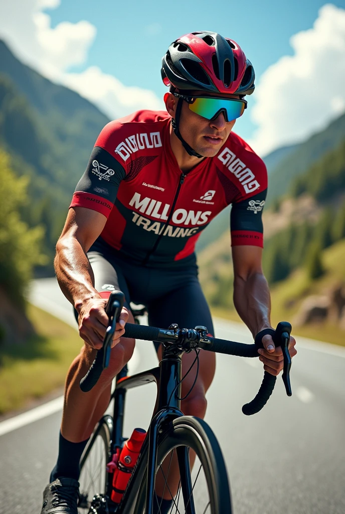Cycling Clothing, With name (Millions Training) in clothes