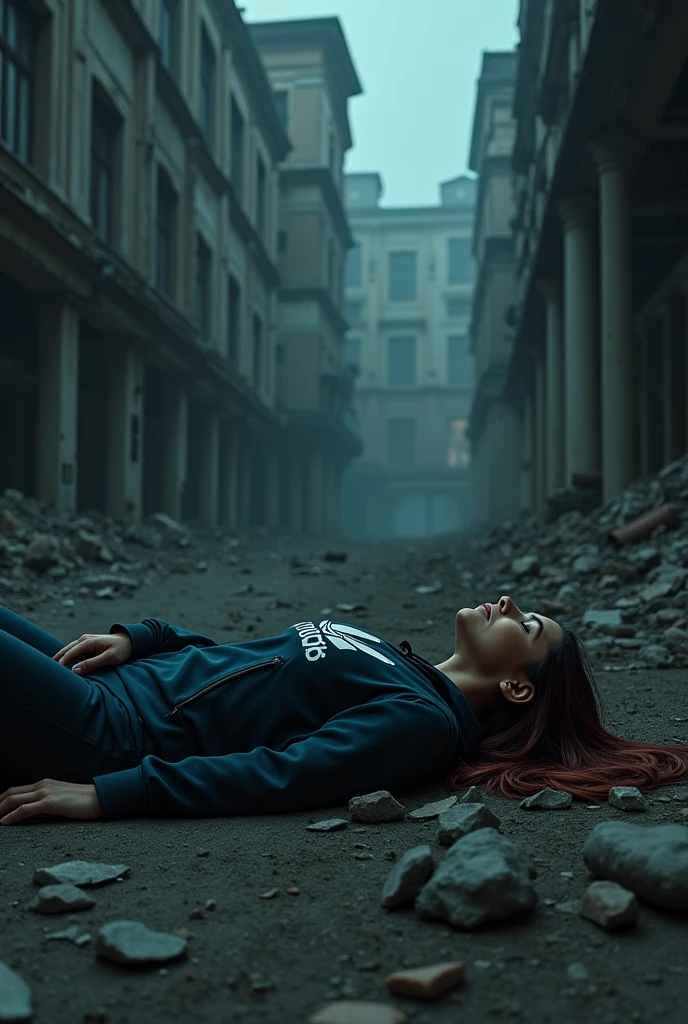 Adidas women Wearing an Adidas jacket and adidas pants was killed in Abandoned buildings At night