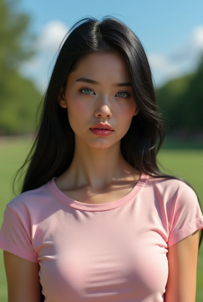 a beautiful Russian Ukrainian ager with blue eyes , taking a selfie with the face of a young woman with a perfect body and big eyes , wide and full lips, thin, upturned nose, with a pretty face like a barbie , normal breasts ,very long and very straight black hair, no clothes perfect 1 body , , very tender face , Teengirl with blue eyes posing very sexy wearing baby pink t-shirt and casual clothes in the park ,slickedback hair. a very sexually attractive teenage , posing ukraine beautiful girl cute girl masterpiece beautiful, With a blue sky and a sunny day a beautiful Russian Ukrainian teenager witue eyes , taking a selfie with the face of a young woman with a perfect body and big eyes , wide and full lips, thin, upturned nose, with a pretty face like a barbie , normal breasts ,very long and very straight black hair, no clothes perfect 1 body , , very tender face , Teenage girl witue eyes posing very sexy wearing baby pink t-shirt and casual clothes in the park ,slickedback hair. a very sexually attractive teenage girl, posingaine beautiful girl cute girl masterpiece beautiful, With a blue sky and a sunny day