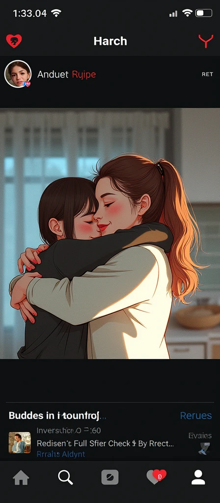  hugging 