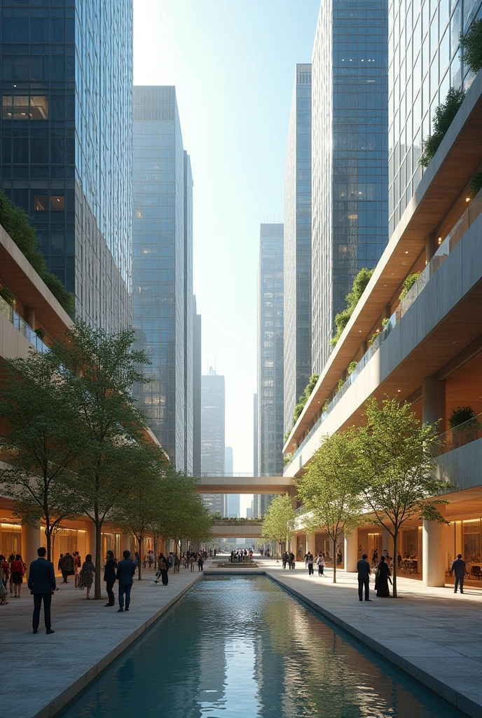 Architecture of a Modern Metropolitan Complex, includes use of offices, trade, Museum, Galleries promoting the cultural movement in the community