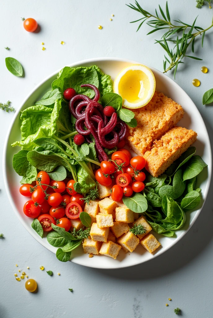A plate of healthy and delicious foods