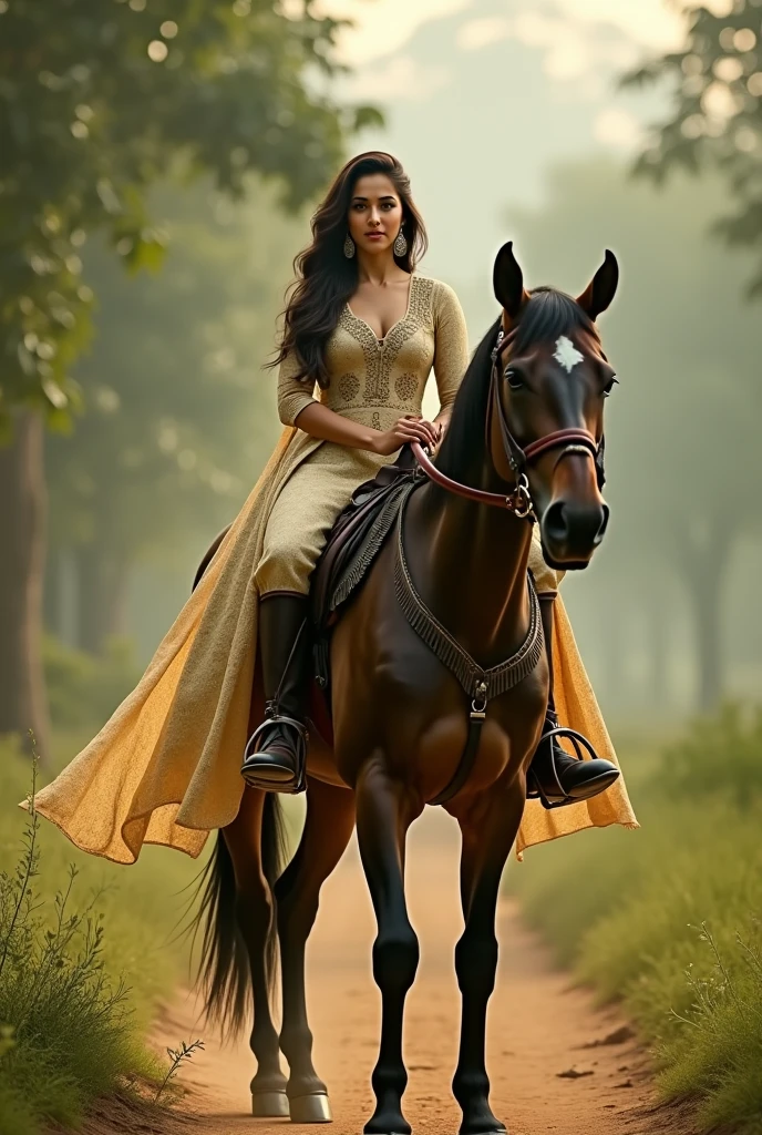 Shraddha Kapoor riding on the horse