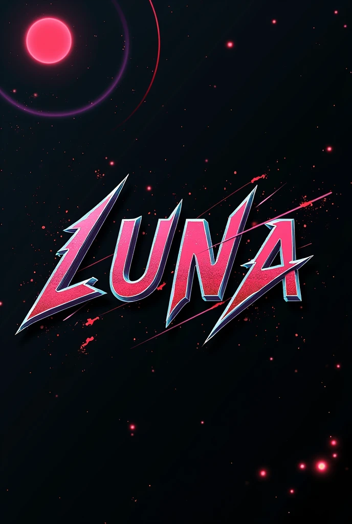 High resolution, logo spelling swiftly “Luna” cool, Jdm theme, anime theme, Cyberpunk vibe name spelling, brand logo, logo for tshirt, brand logo “LUNA”, neon vibes, acid trip vibes, acid trip, shooting stars, acid trip inside “LUNA”, acid trip, hallucinations inside “LUNA”, Waves of hallucinations, purple, techno hallucinations inside “LUNA”, Acid trip hallucinations inside “LUNA” , Waves of hallucinations inside “LUNA, splash of red and silver,