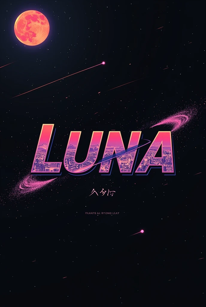 High resolution, logo spelling swiftly “Luna” cool, Jdm theme, anime theme, Cyberpunk vibe name spelling, brand logo, logo for tshirt, brand logo “LUNA”, neon vibes, acid trip vibes, acid trip, shooting stars, acid trip inside “LUNA”, acid trip, hallucinations inside “LUNA”, Waves of hallucinations, purple, techno hallucinations inside “LUNA”, Acid trip hallucinations inside “LUNA” , Waves of hallucinations inside “LUNA, splash of purple, 